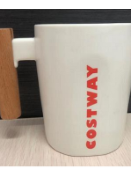 Wooden handle mug for store
