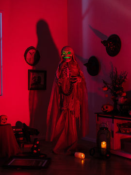 Lighted and Animated Halloween Decoration Outdoor Skeleton with LED