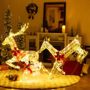 3-Piece Pre-Lit Christmas Deer Family Set