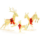 3-Piece Pre-Lit Christmas Deer Family Set