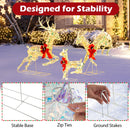 3-Piece Pre-Lit Christmas Deer Family Set