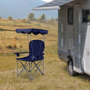 Portable Folding Camping Canopy Chairs with Cup Holder