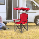 Portable Folding Camping Canopy Chairs with Cup Holder