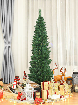 PVC Artificial Slim Pencil Christmas Tree-5 Feet