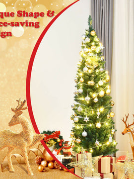 PVC Artificial Slim Pencil Christmas Tree-5 Feet