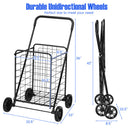 Heavy Duty Folding Utility Shopping Double Cart