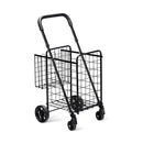Heavy Duty Folding Utility Shopping Double Cart