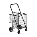 Heavy Duty Folding Utility Shopping Double Cart