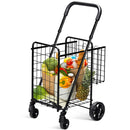 Heavy Duty Folding Utility Shopping Double Cart