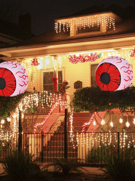 Halloween Inflatable Eyeballs Of 3 Feet With Air Blower 2 Pack