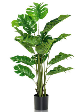 5 Feet Artificial Tree Faux Monstera Deliciosa Plant for Home Indoor and Outdoor