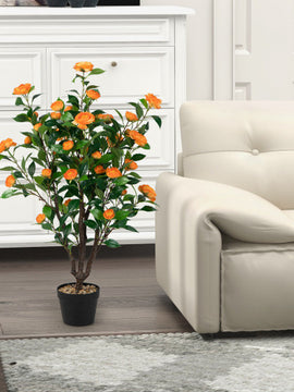 3.3 Feet Artificial Camellia Tree for Indoor and Outdoor