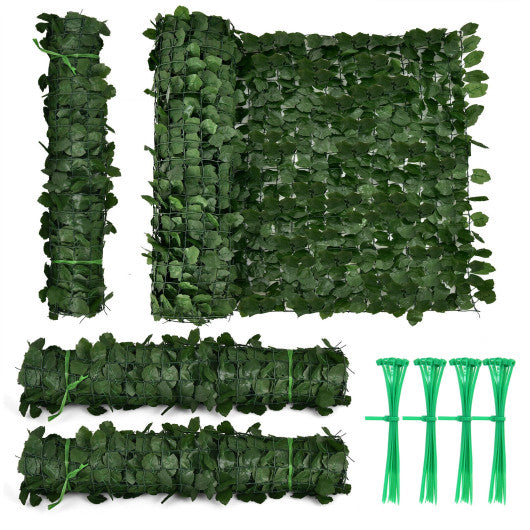 118 x 39 Inch Artificial Ivy Privacy Fence Screen for Fence Décor