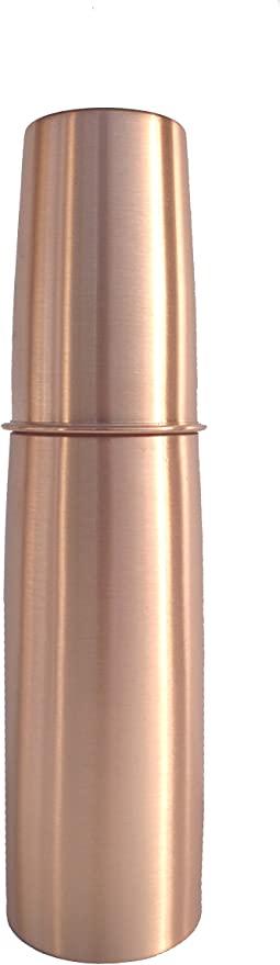 Copper 950 Ml Bottle With Glass 200 Ml For Drinking And Water Storage