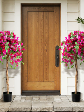 Artificial Azalea Tree with Cement Pot in 4.5 Feet
