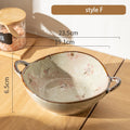 Japanese Household Noodle Ceramic Bowl With Handle Of 7.5inch For  Your Kitchen And Tableware Collection
