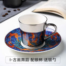 Picasso Mirror Coffee cup Ceramic Mug Cup and Saucer Set Fashion magazine/Allure Queen/Abstract female cup