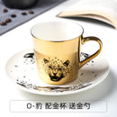 Picasso Mirror Coffee cup Ceramic Mug Cup and Saucer Set Fashion magazine/Allure Queen/Abstract female cup