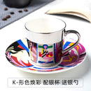 Picasso Mirror Coffee cup Ceramic Mug Cup and Saucer Set Fashion magazine/Allure Queen/Abstract female cup