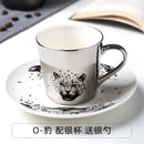 Picasso Mirror Coffee cup Ceramic Mug Cup and Saucer Set Fashion magazine/Allure Queen/Abstract female cup