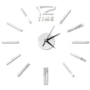 Mirror 3D Wall Clock Stickers For DIY Removable Wall Clocks As Art Decal Sticker For Home Decor
