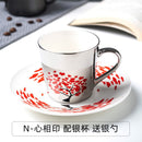 Picasso Mirror Coffee cup Ceramic Mug Cup and Saucer Set Fashion magazine/Allure Queen/Abstract female cup