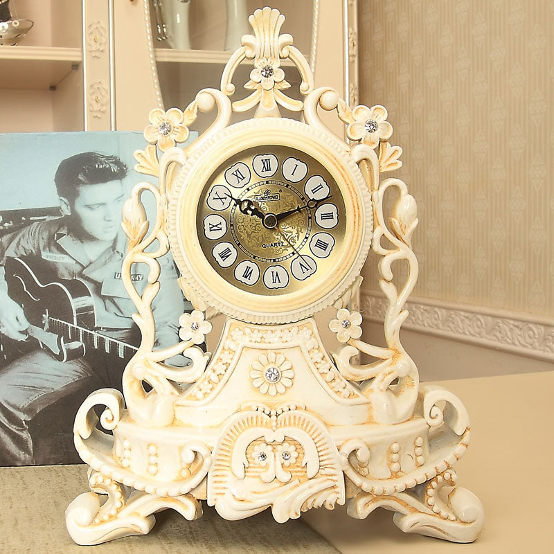 Luxury European Table Clock For Home And Office Desktop Clock Or Bedroom Desk