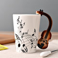 Ceramic Guitar Coffee Mugs With Personality Serve As a Perfect Christmas Birthday Gift