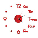 Mirror 3D Wall Clock Stickers For DIY Removable Wall Clocks As Art Decal Sticker For Home Decor