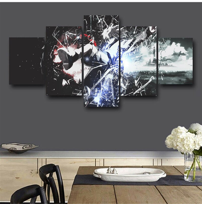 Home Decor Hd Print Wall Artwork 5 Piece Hunter X Hunter Painting Picture Modular Modern Canvas Animation Poster For Living Room