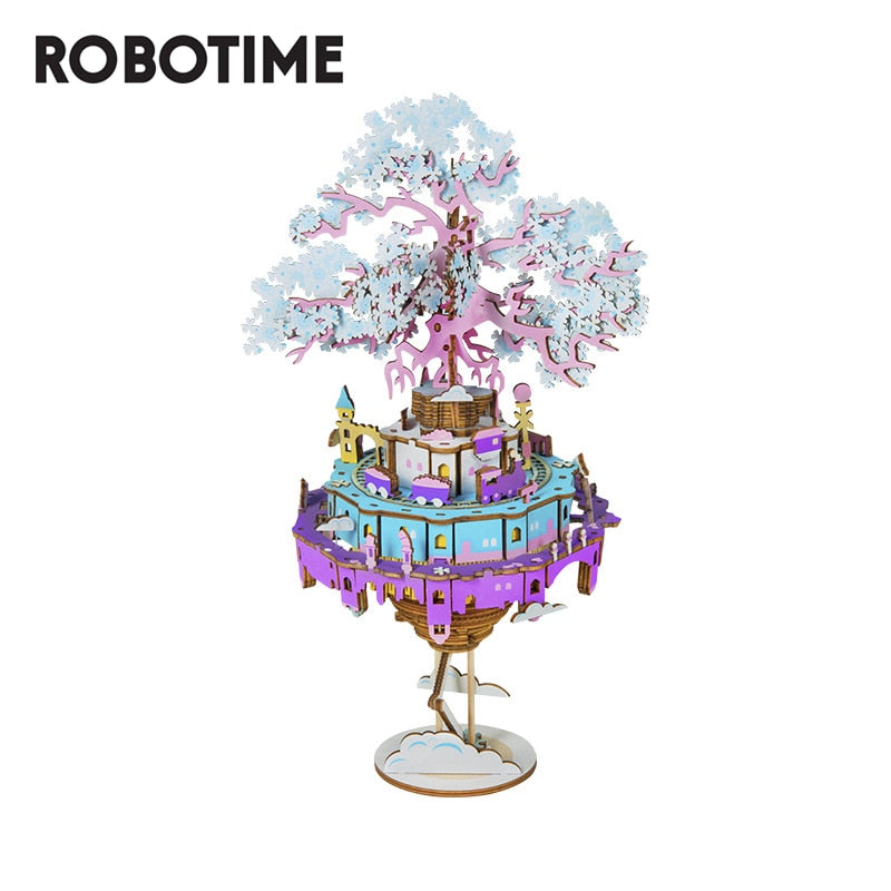 Robotime Holiday Gift Of 7 Kinds  3D DIY Puzzle Game For Children To Adult