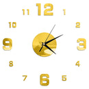 Mirror 3D Wall Clock Stickers For DIY Removable Wall Clocks As Art Decal Sticker For Home Decor