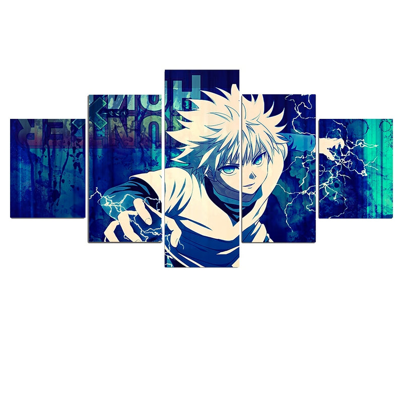 Home Decor Hd Print Wall Artwork 5 Piece Hunter X Hunter Painting Picture Modular Modern Canvas Animation Poster For Living Room