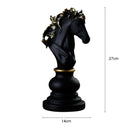 Resin Chess Pieces Sculpture For Aesthetic Interior Room And Home Decor
