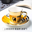 Picasso Mirror Coffee cup Ceramic Mug Cup and Saucer Set Fashion magazine/Allure Queen/Abstract female cup