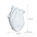 Heart Shape Resin Flower Vase For Desktop And Home Decoration