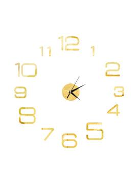 Mirror 3D Wall Clock Stickers For DIY Removable Wall Clocks As Art Decal Sticker For Home Decor