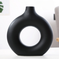 Circular Hollow Resin Nordic Vase Like Donuts For Living Room Decoration, Interior Office Décor Gift