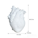 Heart Shape Resin Flower Vase For Desktop And Home Decoration