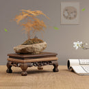 Wooden Pedestal Display In Natural Solid Wood Base For Statues, Crafts, Bonsai, Or Vase Base
