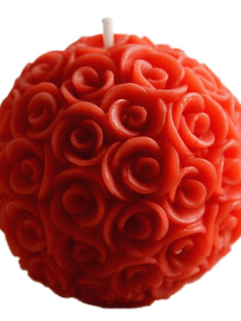Rose Shaped Scented Ball Candle For Home Decoration Or A Gift