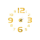 Mirror 3D Wall Clock Stickers For DIY Removable Wall Clocks As Art Decal Sticker For Home Decor