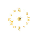 Mirror 3D Wall Clock Stickers For DIY Removable Wall Clocks As Art Decal Sticker For Home Decor