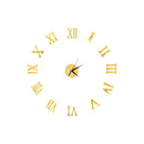 Mirror 3D Wall Clock Stickers For DIY Removable Wall Clocks As Art Decal Sticker For Home Decor