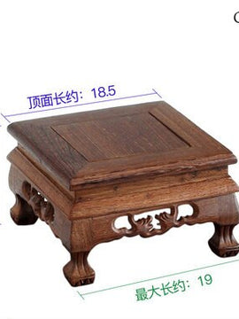 Wooden Pedestal Display In Natural Solid Wood Base For Statues, Crafts, Bonsai, Or Vase Base