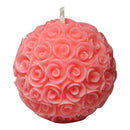 Rose Shaped Scented Ball Candle For Home Decoration Or A Gift