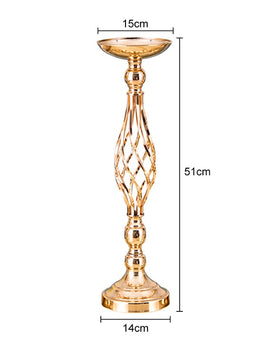 Metal Flowers Vases Stand For Wedding Or Valentine As Party Décor Centerpiece