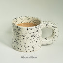 Nordic Black and White Checkerboard Mug Creative Monochrome Ceramic Cup