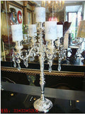 3/5/7 arm silver crystal candle holder crystal candelabra  christmas decorations for home ZT007
