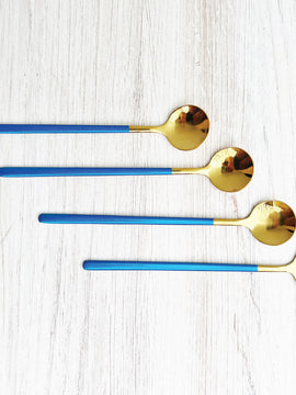 Trendy Espresso & Dessert Spoon Set of 4